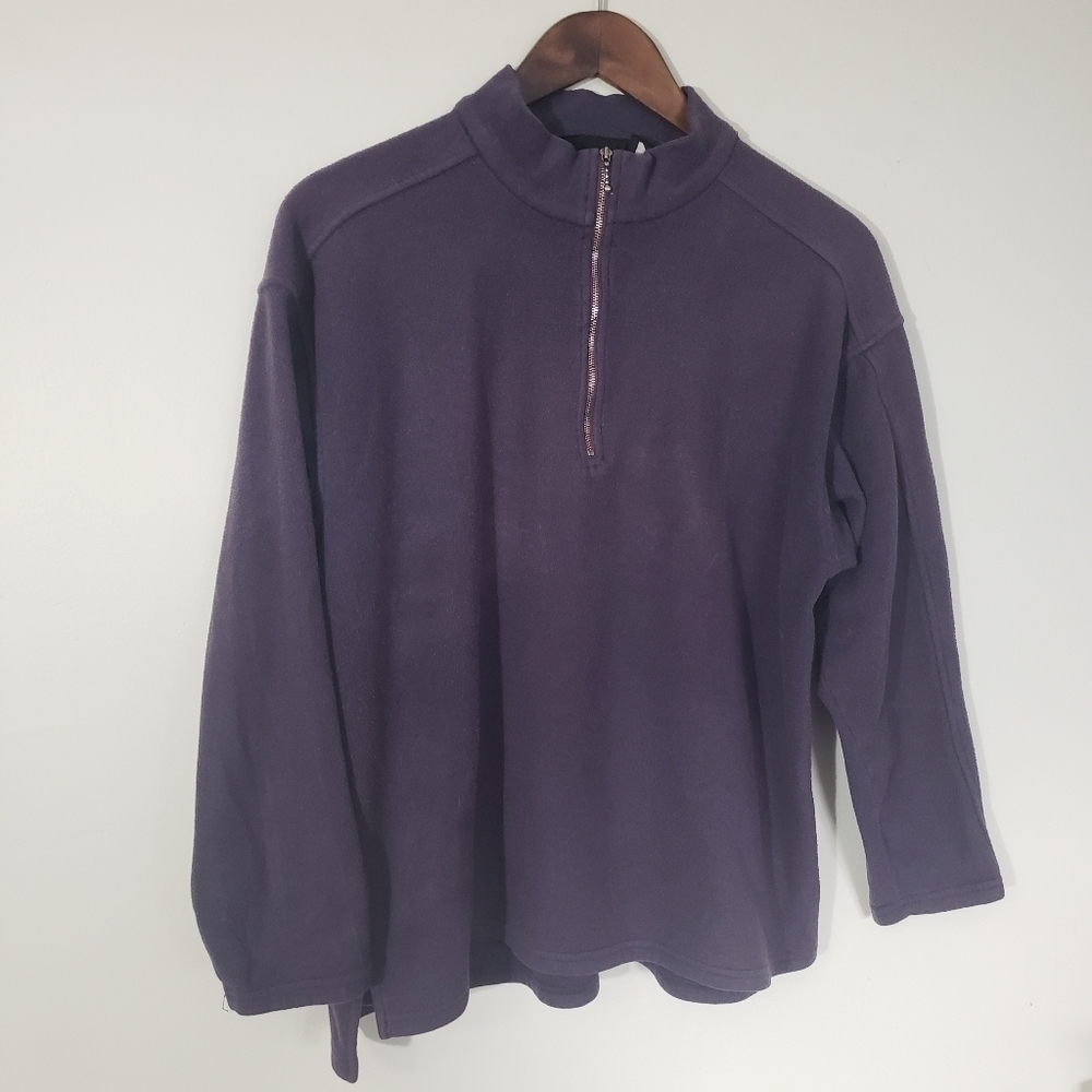 Patagonia Synchilla 1/4 Zip Pullover Fleece Sweatshirt Womens Size Large Plum